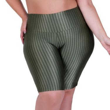 Imagem de Bermuda para Academia Plus Size Fitness Cintura Alta 3D - c10 BERMUDA 