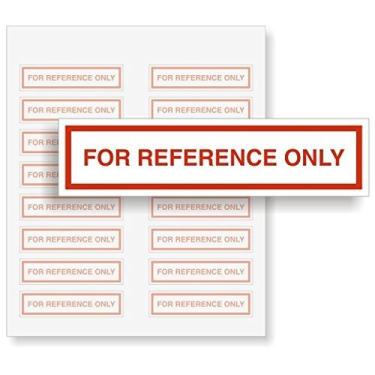 Imagem de Etiqueta removível de vinil para escrever “apenas para referência” SmartSign | Pacote com 160 cm x 1,27 cm