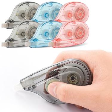 Imagem de TELEXSUN Fita corretiva grande original, fita antirasgo fácil de usar, leve e compacta, corrige erros instantaneamente para escolas, escritórios, empresas e residências