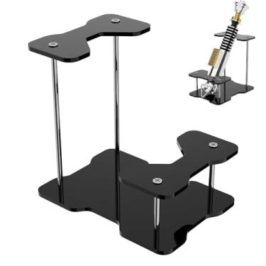 Imagem de Cosmos Suporte De Acrílico Para Sabre Luz Com Base Antiderrapante - Mesa Luz, Ideal Varinhas, Gravadores, Itens Colecionáveis Cosplay, Decoração Casa, Acessórios Filmes (Preto Sólido, 1 Peça)