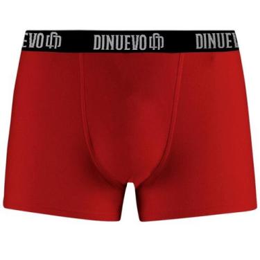 Imagem de Cueca Box Boxer Preta Em Algodão Macio Di Nuevo, Vermelho, GG