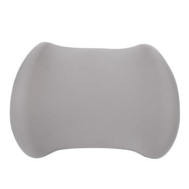 Imagem de Travesseiro de suporte lombar com design convexo de memória ergonômica de espuma de espuma destacável Cadeira respirável Lombar Lombar para o cargo (Cinza)