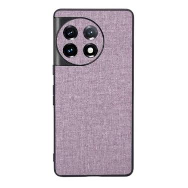 Imagem de Capas Compatível com Oneplus 11,Design de padrão de tela,Pproteção completa de 360°,Pplástico macio,Proteção contra queda-Purple