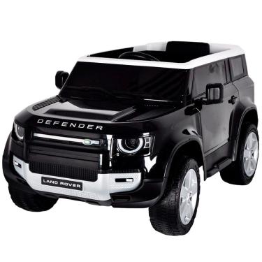 Imagem de Mini Carro Elétrico Infantil Land Rover Defender Bateria 12V Preto Motorizado Importway Bw-271pt