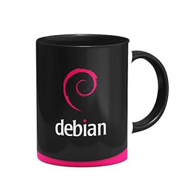 Imagem de Caneca Geek Debian Linux B-black