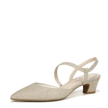 Imagem de LifeStride Sapato feminino minimalista, Brilho dourado claro, 6.5