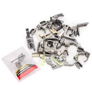 Imagem de Pssopp 25 Peças Substituição do Conjunto de Pés Industriais para Máquinas de Costura, Kit de pé para Prensas de Aço Inoxidável para Melhorar a Funcionalidade da Máquina de Costura