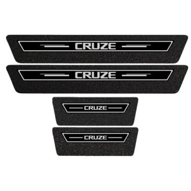 Imagem de Soleira Protetora Porta Premium Preto Cruze 2023 2024 2025 - Jhow Ades