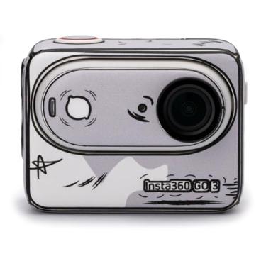 Imagem de Adesivo protetor para corpo da câmera Motion para Insta 360 GO 3 - impermeável, resistente a arranhões, à prova de suor, material 3M (grafite 2D)