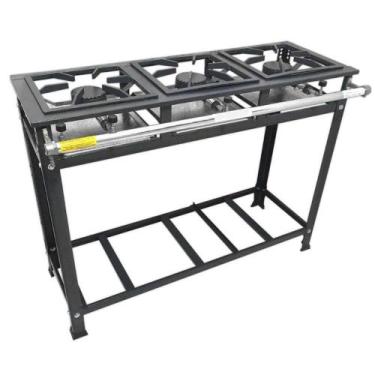 Imagem de Fogão Industrial 3 Bocas Tradicional Alta Pressão MR Fogões 30x30 P7