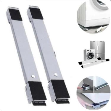 Imagem de Base Suporte Ajustável com Rodinhas para Geladeira, Máquina - ROMI