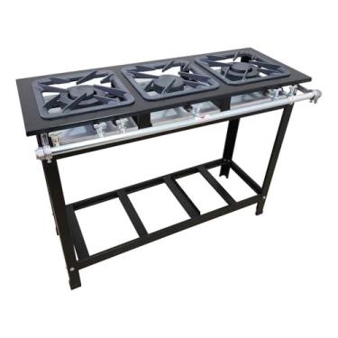 Imagem de Fogão 3 Bocas Baixa Pressão Linha Gold Cefaz Cfzg-123