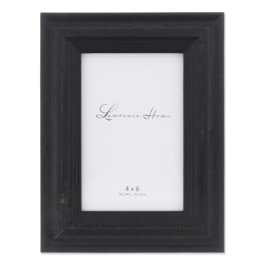 Imagem de Lawrence Frames Moldura de madeira preta desgastada 10 x 15 cm