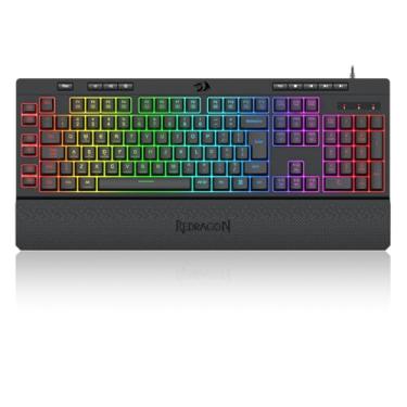 Imagem de Teclado Gamer Membrana Redragon Shiva RGB V2 Preto K512RGB V2