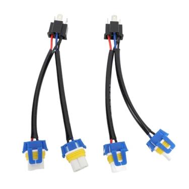 Imagem de 2PCS Fio de Conversão Lâmpada do Farol 9003 H4 a 9005 9006 Duas Tomadas de Conversão Lâmpada do Farol de Arnês