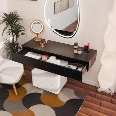 Imagem de Penteadeira Com Gaveta Console Camarim Com Corrediças Metalicas