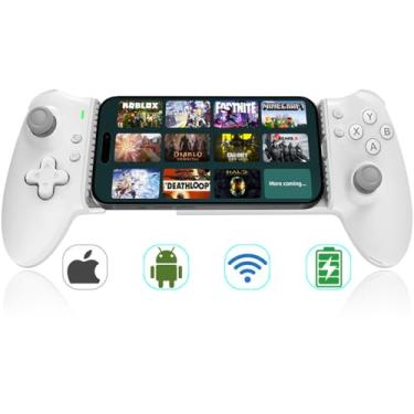 Imagem de ATUTEN Phone Gaming Controller for iPhone 15/16 and Android (USB-C), Turn Your Phone into a Gaming Console, Play Ps Portal, Roblox, Cloud Game, Xbox, App Games, Dual Hall Linear Trigger