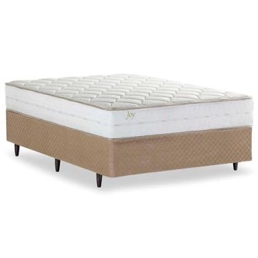 Imagem de Cama Box de Casal Herval Joy, Espuma Alto Suporte, 67x138x188 cm