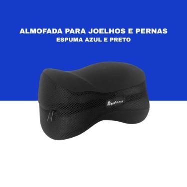 Imagem de Travesseiro espuma para joelhos e pernas - Aquasonus, Preto
