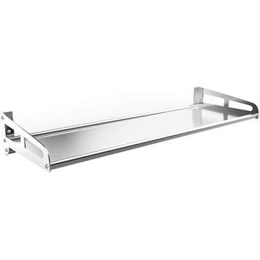 Imagem de Prateleira De Cozinha Removível, Prateleira De Armazenamento Prateleira De Parede Montada Na Parede Prateleiras Flutuantes Suportes De Toalha De Aço Inoxidável Casa Decorativa Banheiro Quar