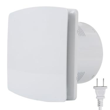 Imagem de Fepinc Exaustor de banheiro, ventilador silencioso de teto e parede de 15 cm com válvula de retenção anti-refluxo, solução de ar equilibrado, para box de banheira e chuveiro, 110 V (quadrado)