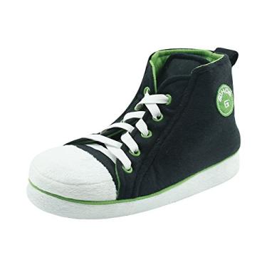 Imagem de Botas de chinelo Gohom para homens quentes inverno aconchegante interior tênis pantufa casa botas, Black&green, 12