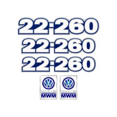Imagem de Kit Adesivo Resinado P/ Caminhão Vw 22-260 Mwm Genérico - SPORTINOX