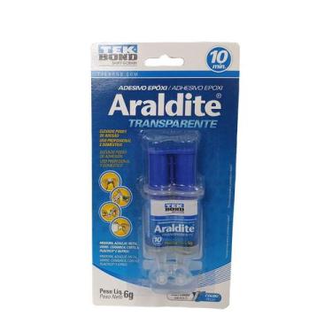 Imagem de Araldite Transparente Adesivo Epóxi Tekbond 6g Cola multiuso