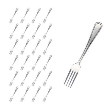Imagem de Kit 24 Pçs Garfo Reforçada Inox Restaurante / Casa / Bar - Em casa tem