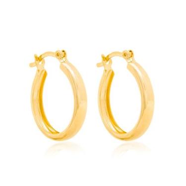 Imagem de Brinco argola folheado a ouro  520807 Rommanel, Dourado