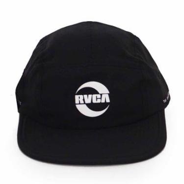 Imagem de Boné RVCA 5 Panel Symbol (Aba Flexível) - Preto-Unissex