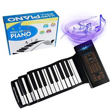 Imagem de Teclado de piano dobrável de 88 teclas, piano portátil com bolsa de armazenamento, teclado dobrável, piano de viagem para crianças e adultos