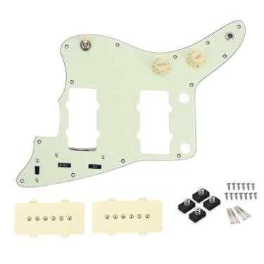Imagem de Chicote de fiação pré-cabeado para guitarra elétrica Jazzmaster com captadores JM (verde menta)