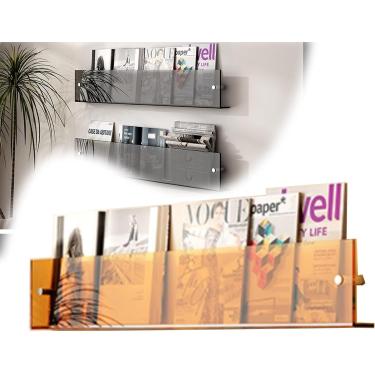 Imagem de Porta-revistas, Porta-folhetos De Acrílico Suporte De Exibição De Folhetos Suporte De Folheto Transparente Suporte De Folheto Pendurado Rack De Informações Rack De A, Transparent, 100cm