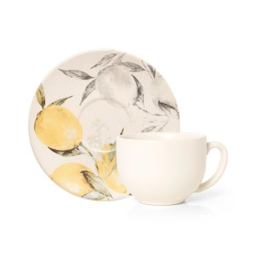 Imagem de Xícara Com Pires Copa E Cia Aquarelle Em Cerâmica Siciliano Coup