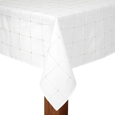 Imagem de Toalha De Mesa Copa E Cia Unité Sirius Branco - 8 Lugares Quadrada 220 X 220 Cm
