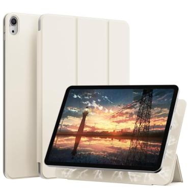 Imagem de KENKE Capa magnética para iPad (A16) 11ª geração 11 polegadas 2025/iPad 10ª geração 10,9 polegadas 2022, acessório supermagnético, capa fina e leve com suporte de três dobras com despertar/hibernar