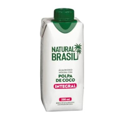 Imagem de Água de Coco Integral c/Polpa NATURAL BRASIL 330ml 2 un