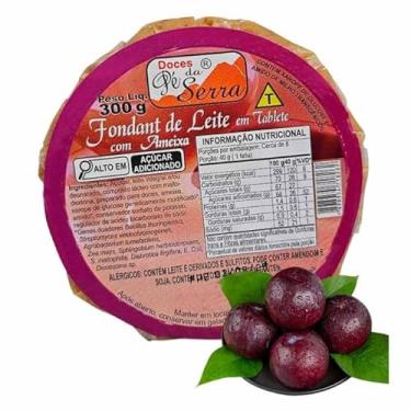 Imagem de Doce de Leite de Corte Fondant de Leite com Ameixa em Tablete 300g - Doces Pé da Serra