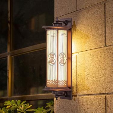 Imagem de Iluminação LED Ao Ar Livre Impermeável Moderna Para Varandas Corredor Pátio Vila Iluminação Decorativa Do Hotel (C H80CM elétrico)