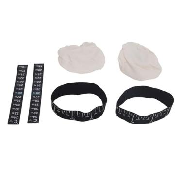 Imagem de Aramox Kit de Jarra de Partida de Fermento, Material de Estopa Inclui Capas de Pano, Tiras de Temperatura, Tiras de Alimentação Rotuladas, para Frascos Com Diâmetro de 3 a 4 Polegadas