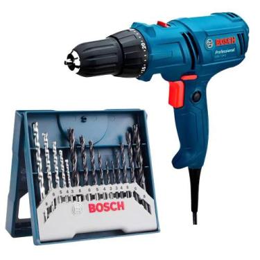 Imagem de Parafusadeira e Furadeira Elétrica 400W 3/8 POL GSR 7-14E Estojo X-Lin