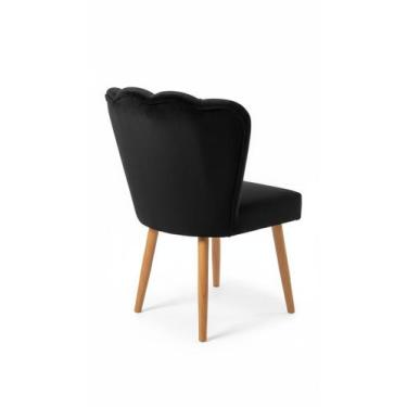 Imagem de Poltrona Pétala Veludo Flor Decorativa para Sala, Quarto, Escritório e