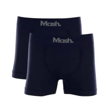 Imagem de Kit Com 2 Cuecas Boxer Microfibra Mash, GG, Marinho