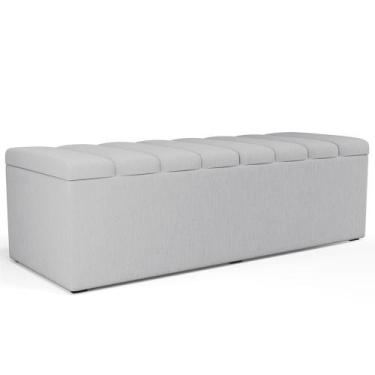 Imagem de Calçadeira Recamier Baú Para Cama De Casal King Dália 195x50 Cm W01 Li