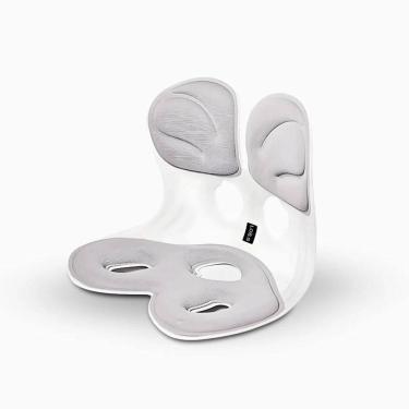 Imagem de Almofada De Apoio Lombar Cadeira Correção De Coluna G - Cinz