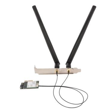 Imagem de XUXHOU Placa de Rede Sem Fio AX210NGW WIFI 6E Cartão Com Antena e 5.2 para 10 11 para Linux, Ideal para Internet de Alta Velocidade (Antena destacável)