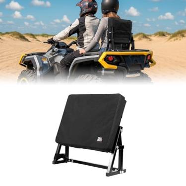 Imagem de KEMIMOTO Encosto Universal Para Quadriciclo Com Bolso De Armazenamento, Amplo E Confortável Quatro Rodas, Estrutura Aço Resistente Compatível Polaris Suzuki Kawasaki Can Am Grizzly Fourtrax