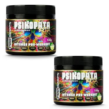 Imagem de 2 Unidades Pré Treino Psikopata Limão 100g cada - Pro Corps