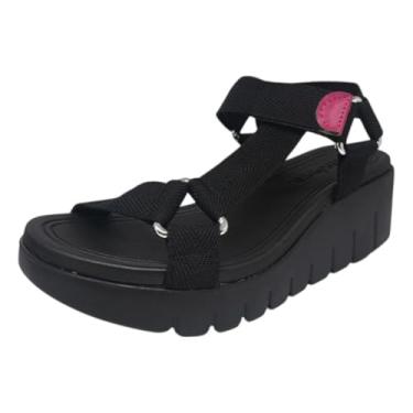 Imagem de Sandália Feminina Conforto Anabela Média Leveza Moleca